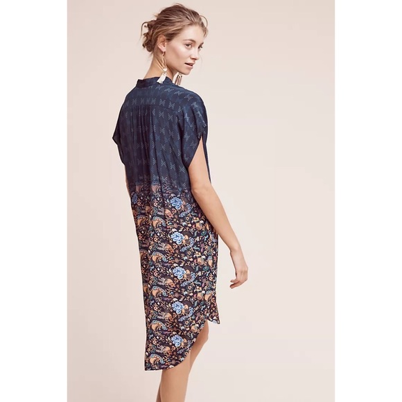 Anthropologie Tanvi Kedia Tansey Silk Tunic Dress - Picture 4 of 14